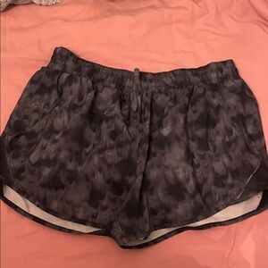All in Motion Black Patterned Women's Athletic Shorts